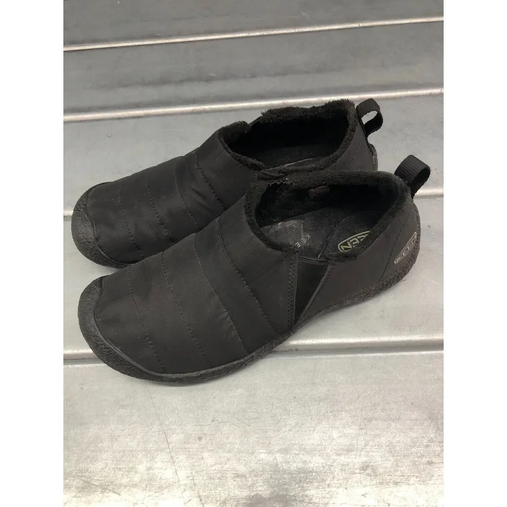 Keen Howser Slide Shoes Mens US 8.5 UK 7.5 Black Slip On Comfort Flat Casual